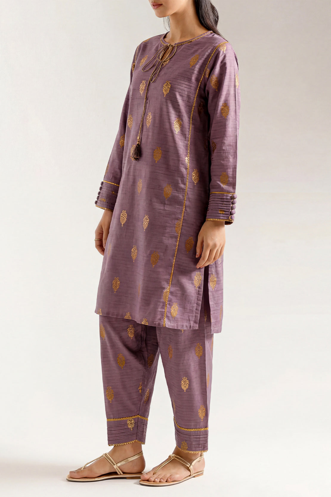 Cotton Jacquard Stitched Shirt – SAYA