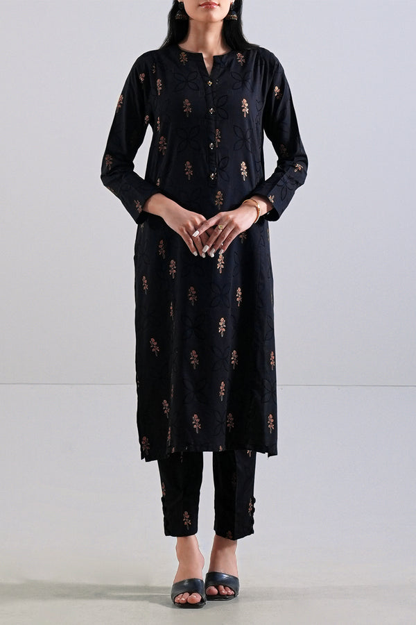 Jacquard Cotton Stitched Shirt