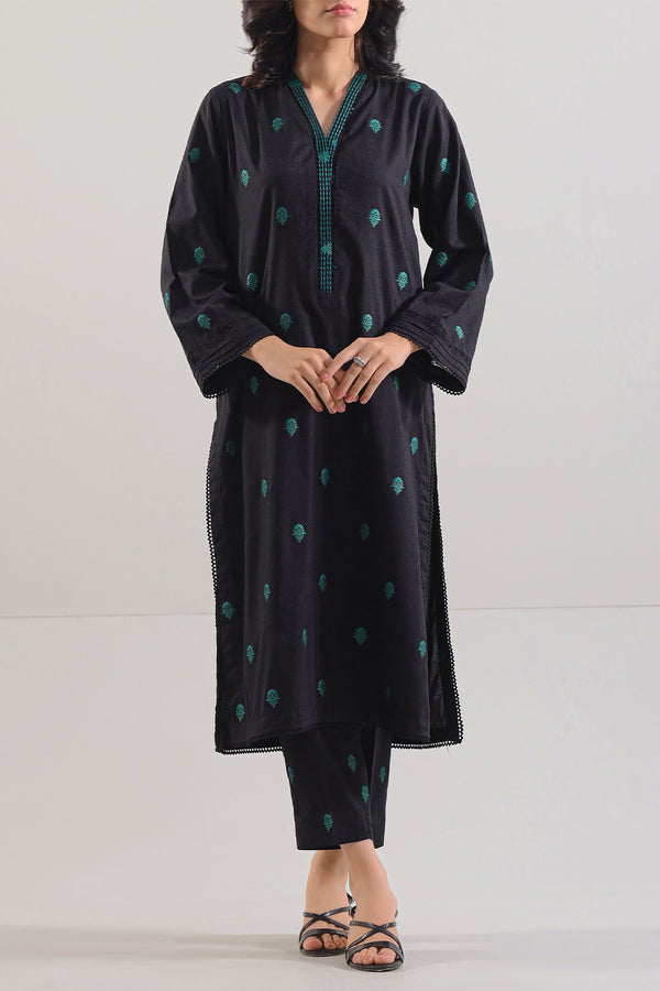 Cotton Jacquard Stitched 2 Piece (Shirt/Trouser)