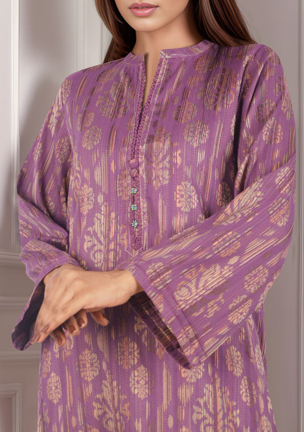 Jacquard Cotton Stitched Shirt