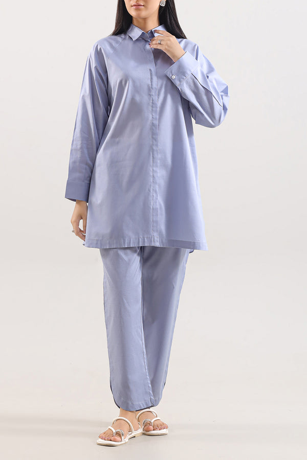 Cotton Jacquard Stitched 2 Piece (Shirt/Trouser)