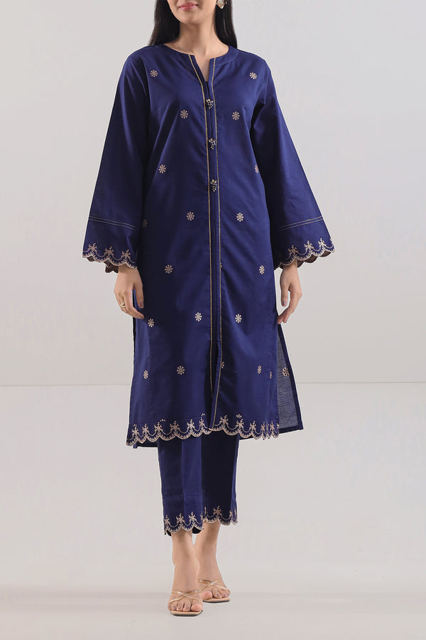 Cotton Jacquard Stitched 2 Piece (Shirt/Trouser)