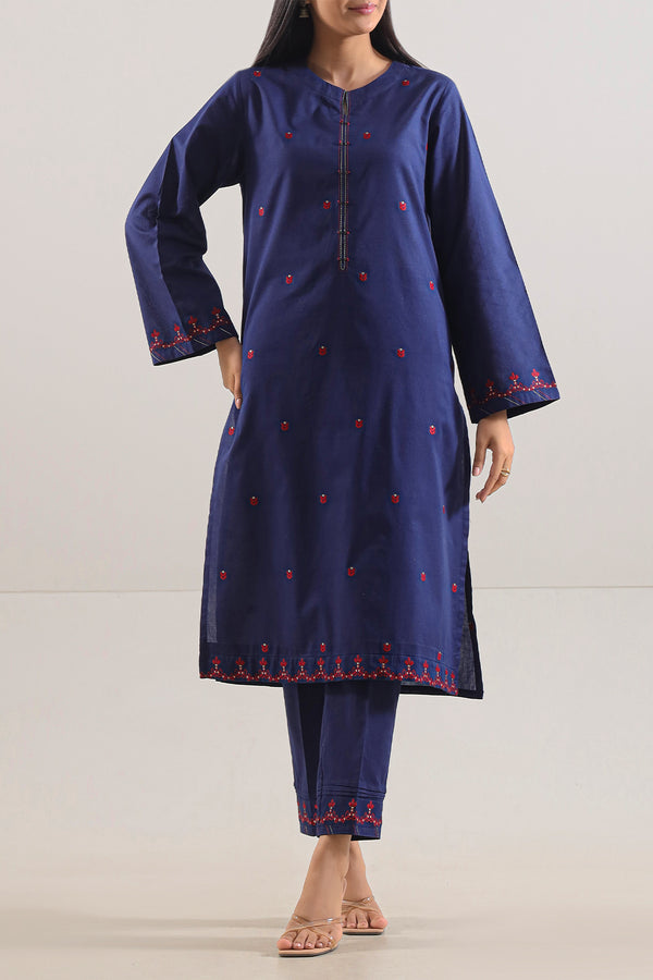 Cotton Jacquard Stitched 2 Piece (Shirt/Trouser)