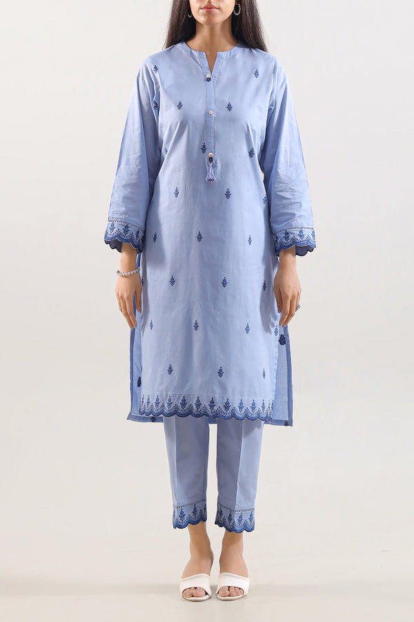 Cotton Jacquard Stitched 2 Piece (Shirt/Trouser)