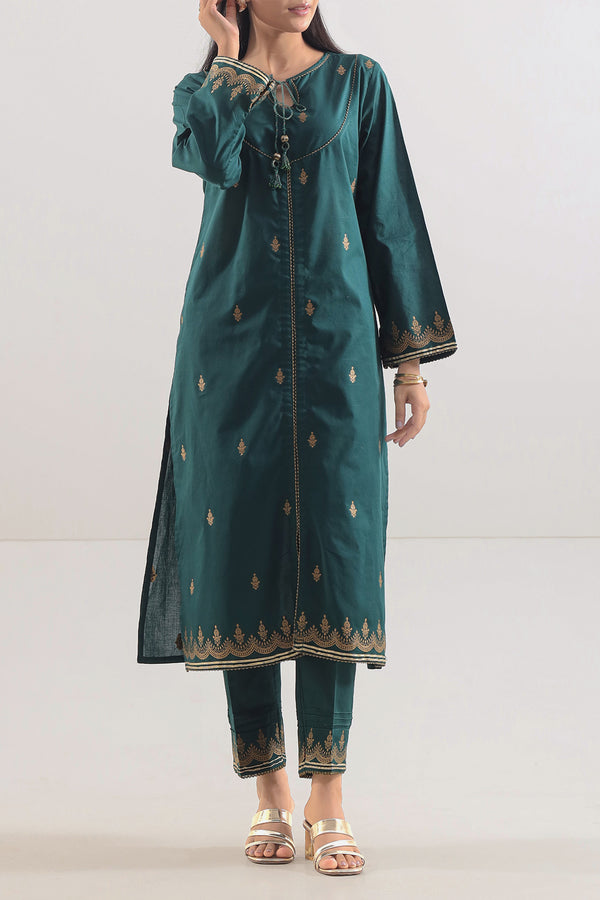 Stitched Cotton Jacquard  2 Piece (Shirt/Trouser)