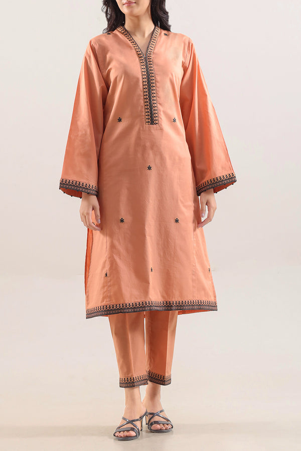 Cotton Jacquard Stitched 2 Piece (Shirt/Trouser)