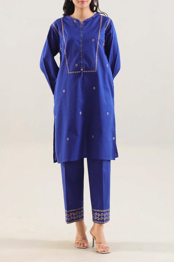 Cotton Jacquard Stitched 2 Piece (Shirt/Trouser)