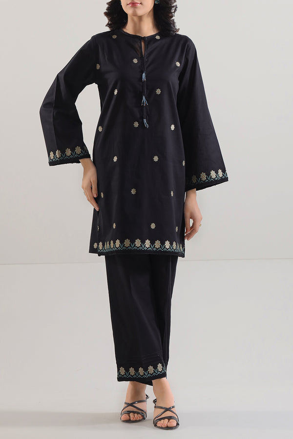 Cotton Jacquard Stitched 2 Piece (Shirt/Trouser)