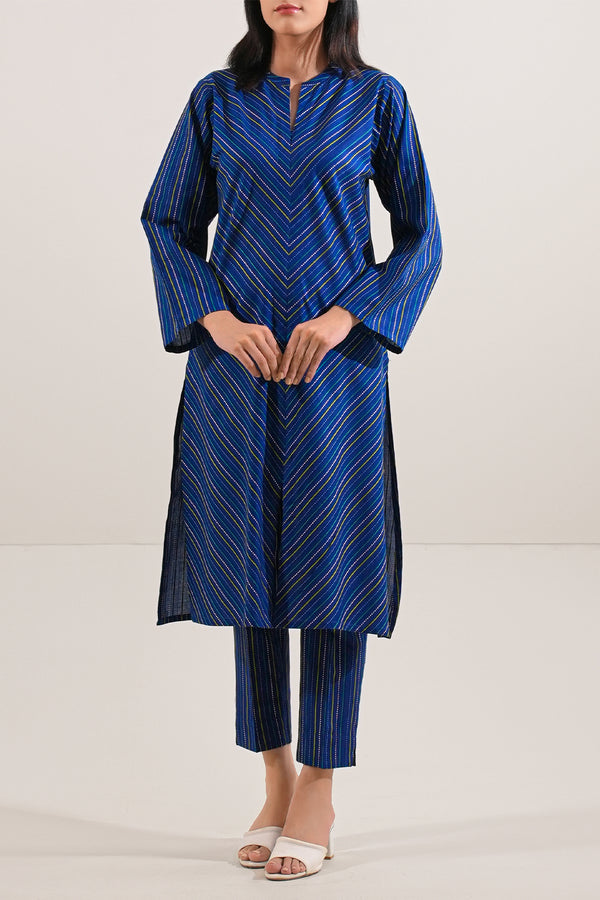 Cotton Jacquard Stitched 2 Piece (Shirt/Trouser)