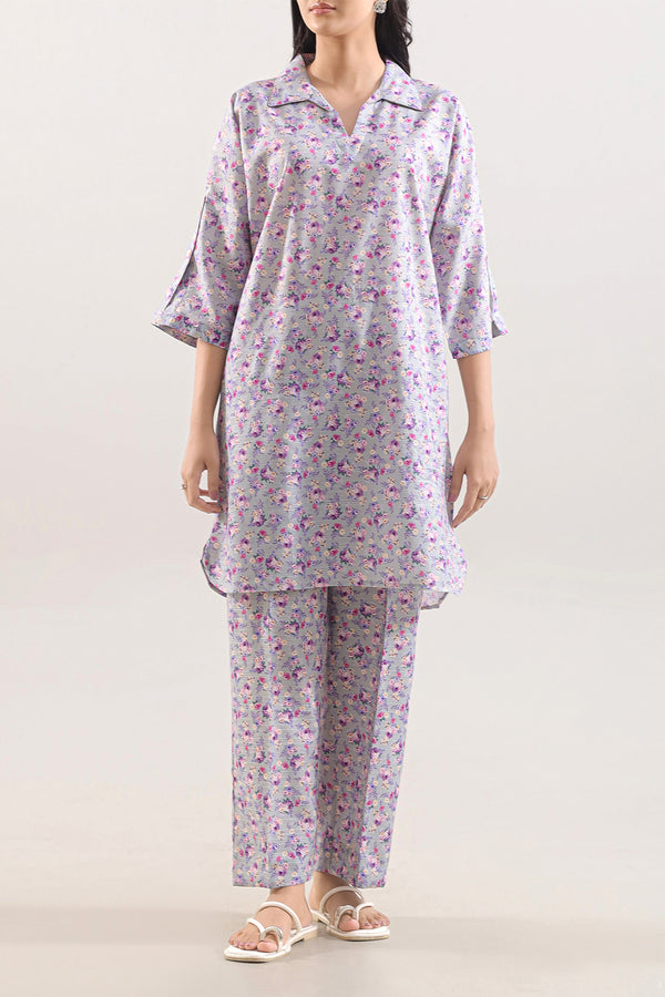 Printed Lawn Stitched 2 Piece (Shirt/Trouser)