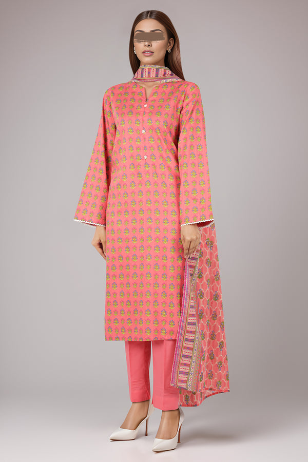 Printed Lawn Stitched 3 Piece