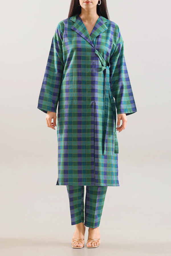 Printed Khaddar Stitched Shirt