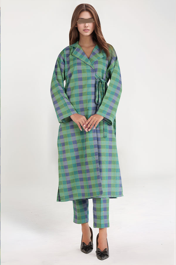 Printed Khaddar Stitched 2 Piece (Shirt/Trouser)