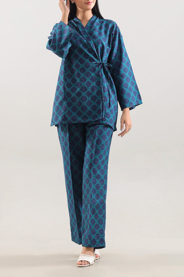 Printed Warm Khaddar Stitched Shirt