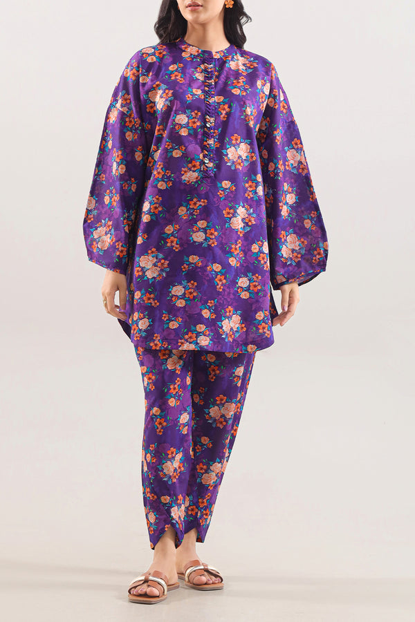 Printed Lawn Stitched 2 Piece (Shirt/Trouser)
