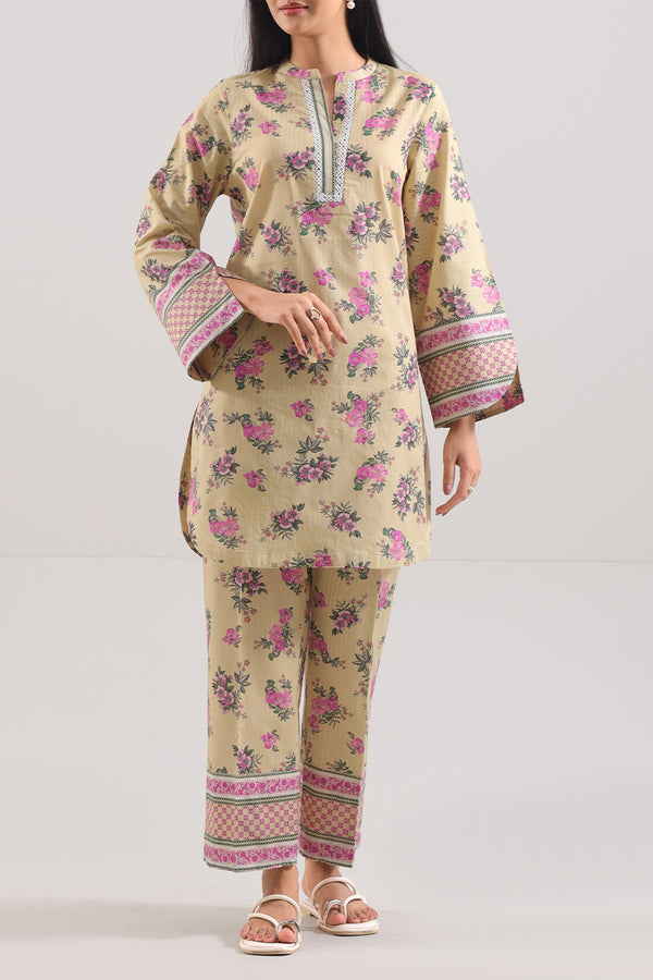 Printed Strip Lawn Stitched 2 Piece (Shirt/Trouser)