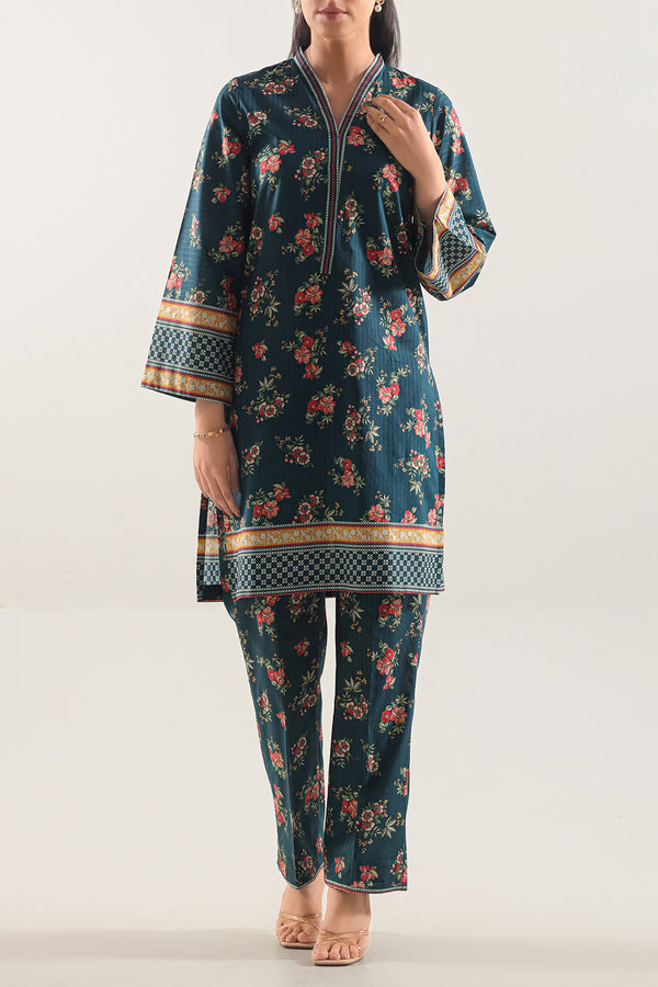 Printed Strip Lawn Stitched 2 Piece (Shirt/Trouser)