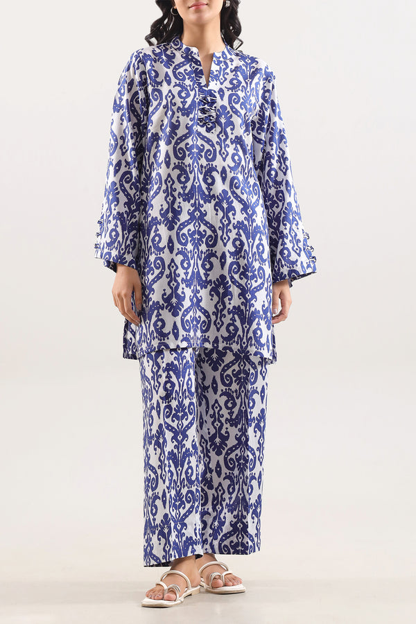 Printed Arabic Lawn Stitched 2 Piece (Shirt/Trouser)