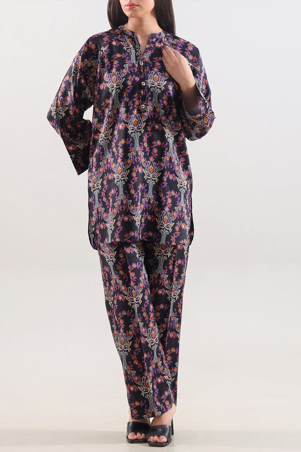 Printed Arabic Lawn Stitched 2 Piece (Shirt/Trouser)