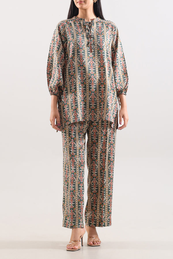 Printed Arabic Lawn Stitched 2 Piece (Shirt/Trouser)