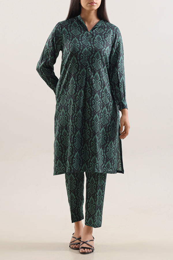 Printed Arabic Lawn Stitched 2 Piece (Shirt/Trouser)