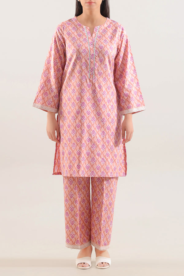 Printed Embroidered Lawn Stitched 2 Piece (Shirt/Trouser)