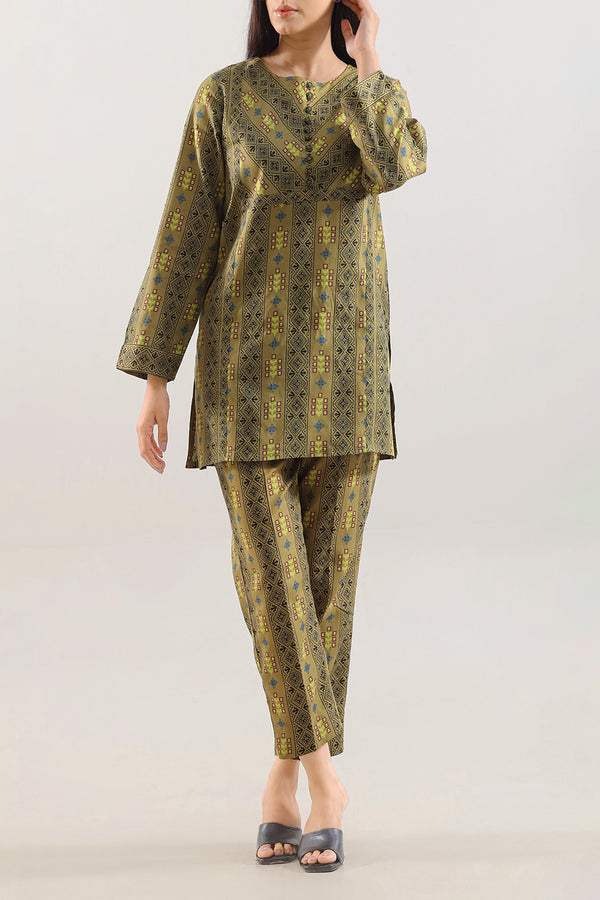 Printed Lawn Stitched 2 Piece (Shirt/Trouser)