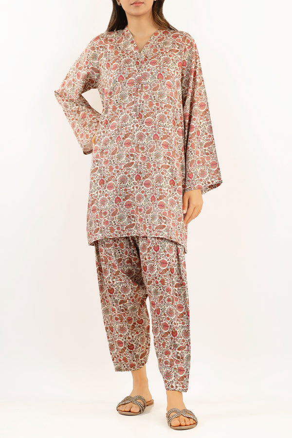 Unstitched Printed Lawn 2 Piece (Shirt/Trouser)