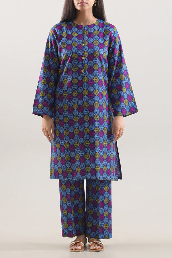 Printed Lawn Stitched 2 Piece (Shirt/Trouser)