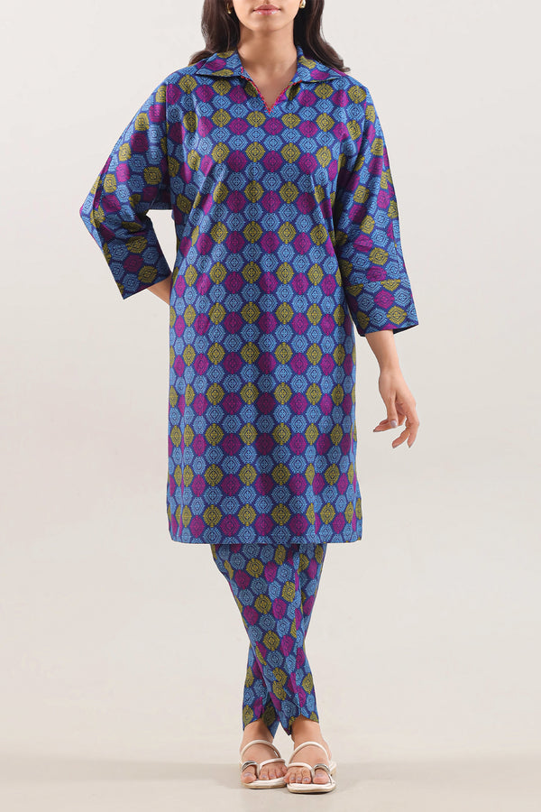 Printed Lawn Stitched 2 Piece (Shirt/Trouser)