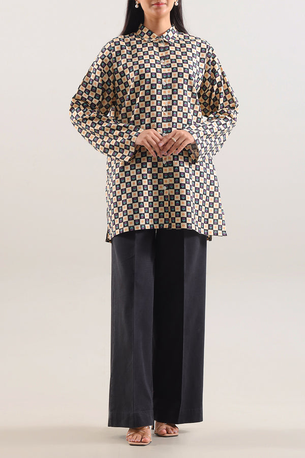 Printed Lawn Stitched Fusion Tops