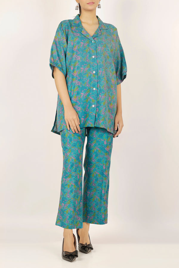 Printed Khaddar Stitched 2 Piece (Shirt/Trouser)