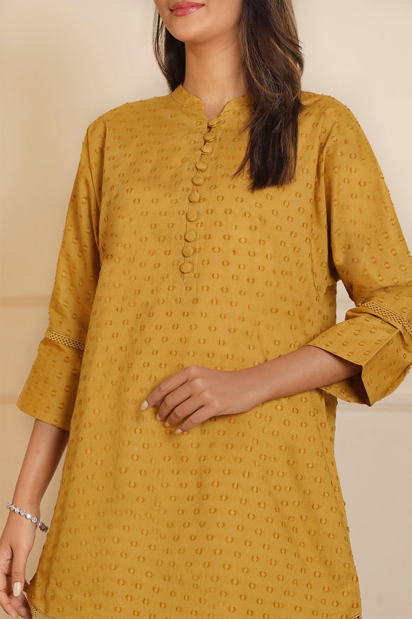 Solid Reverse Jacquard Stitched 2 Piece (Shirt/Trouser)