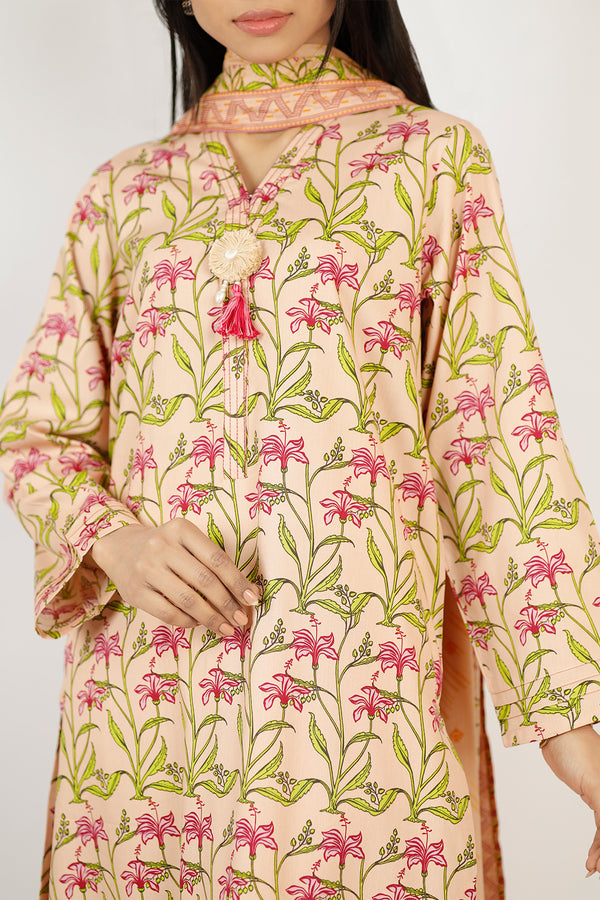 Printed Soft Touch Cotton Stitched 2 Piece (Shirt/Trouser)