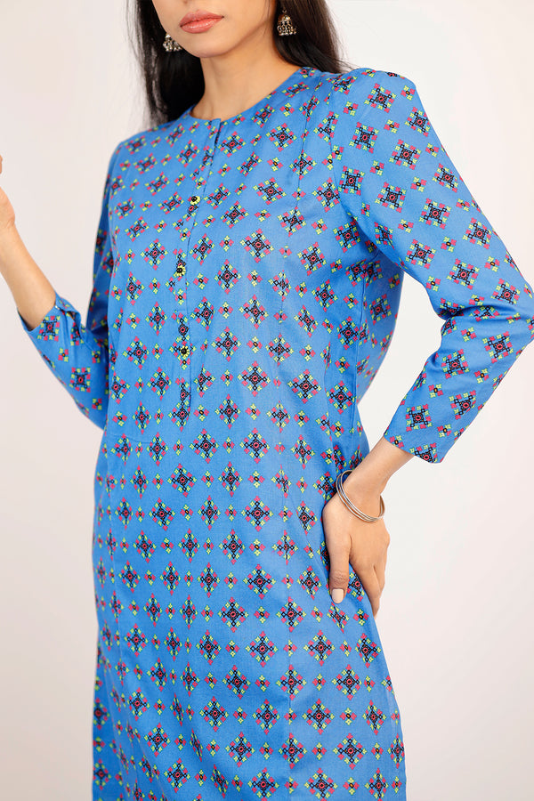 Printed Lawn Stitched 2 Piece (Shirt/Trouser)