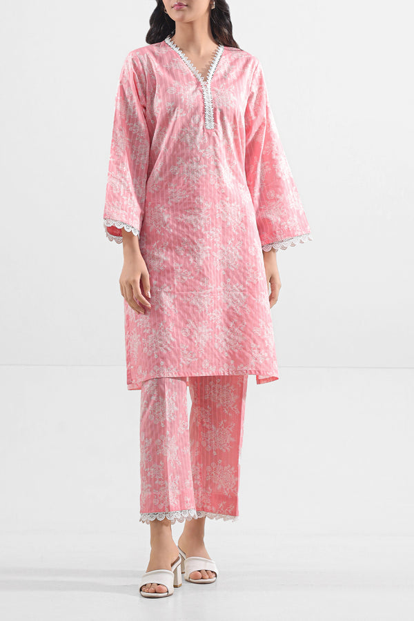 Printed Lawn Stitched 2 Piece (Shirt/Trouser)