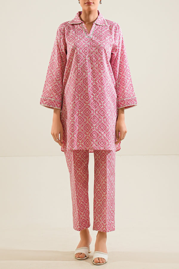 Printed Lawn Stitched 2 Piece (Shirt/Trouser)