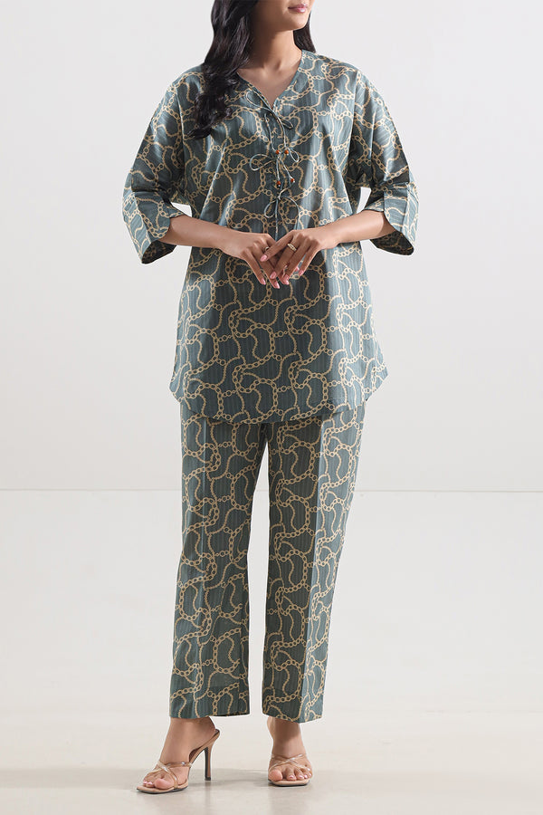 Printed Lawn Stitched Shirt