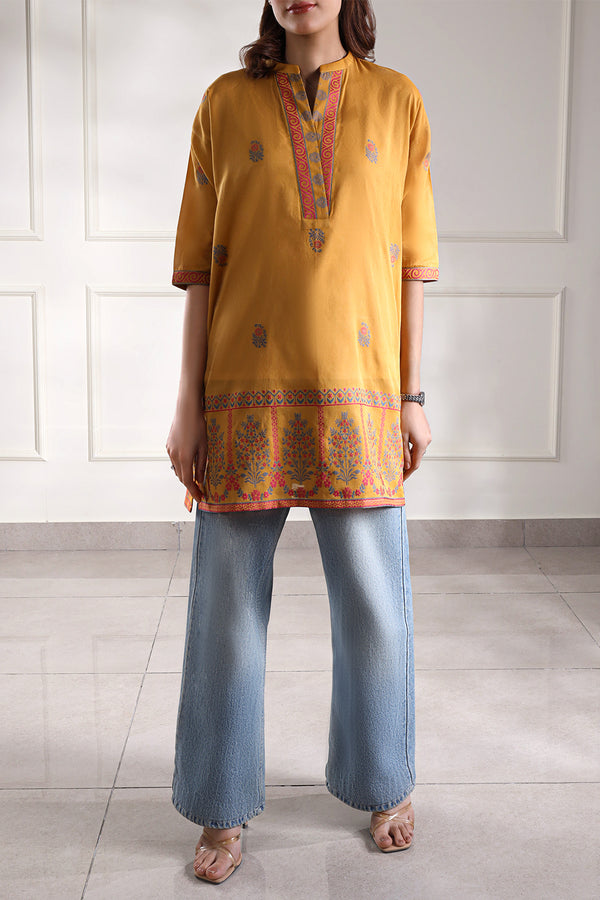 Jacquard Cotton Stitched Shirt