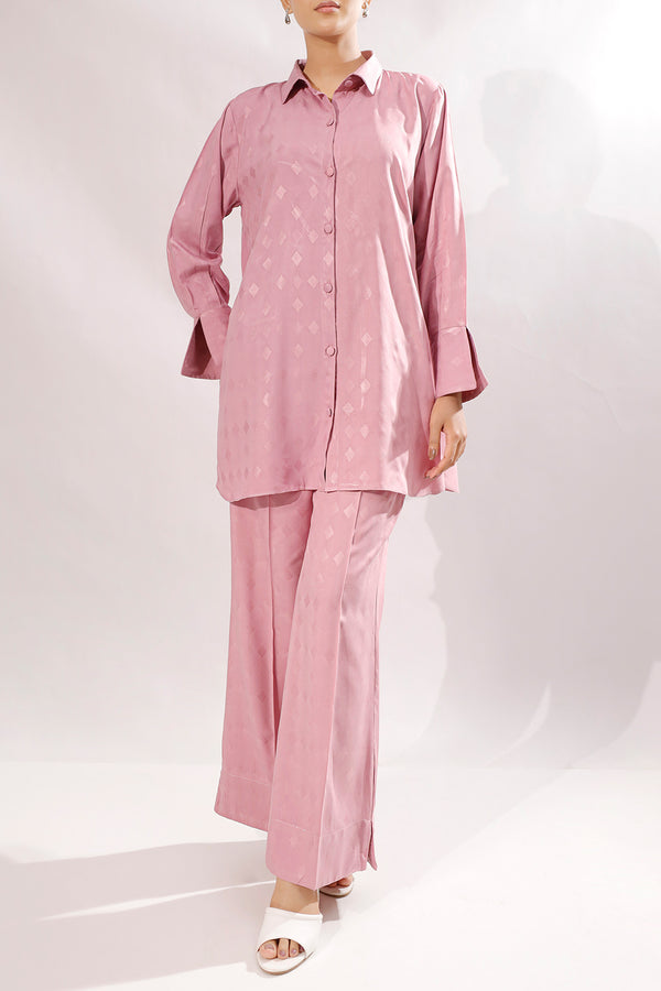 Cotton Jacquard Stitched 2 Piece (Shirt/Trouser)