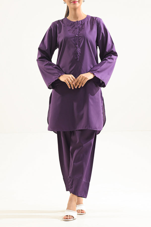 Solid Easy Care Fabric Stitched 2 Piece (Shirt/Trouser)