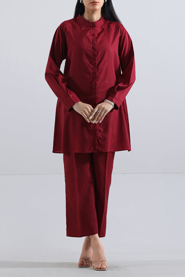 Solid Easy Care Fabric Stitched 2 Piece (Shirt/Trouser)