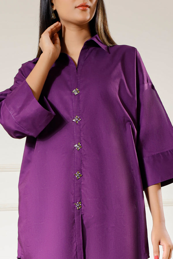 Solid Cambric Stitched 2 Piece (Shirt/Trouser)