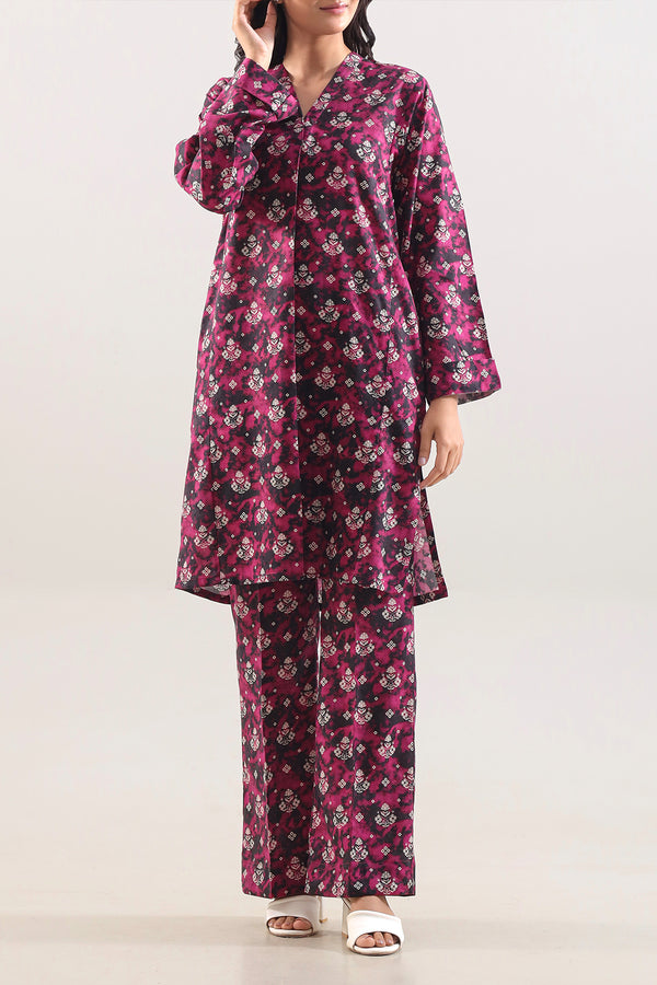 Printed Lawn Stitched 2 Piece (Shirt/Trouser)