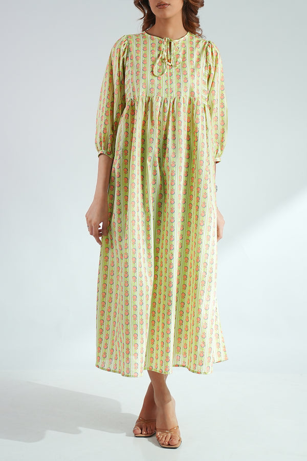 Printed Lawn Stitched Dress