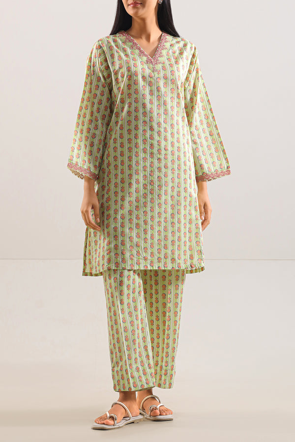 Printed Embroidered Lawn Stitched 2 Piece (Shirt/Trouser)