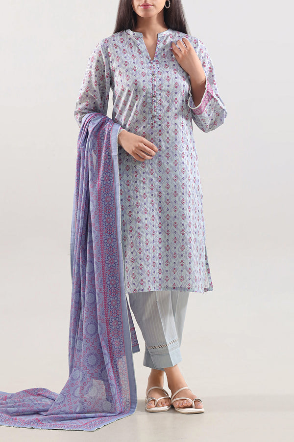 Printed Lawn Stitched 3 Piece