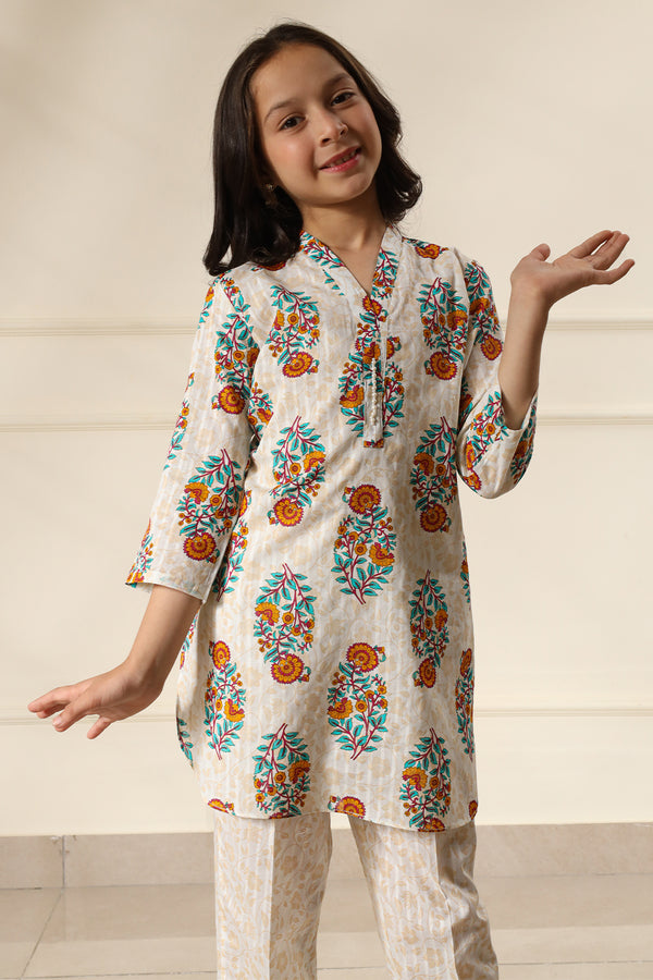 Printed Lawn Stitched 2 Piece (Shirt/Trouser)  For Kids