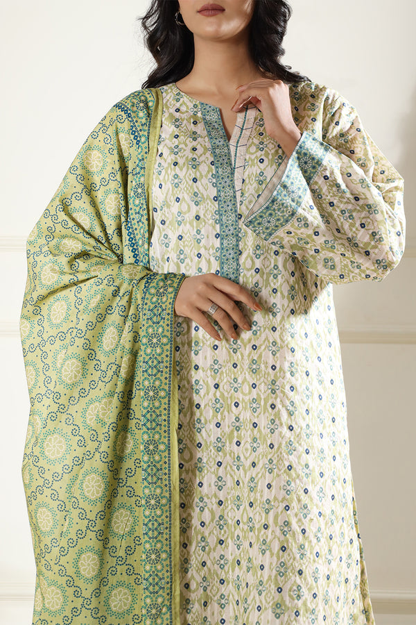 Printed Lawn Stitched 3 Piece