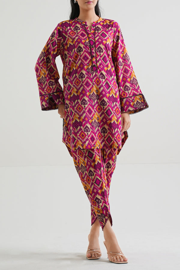 Printed Lawn Stitched 2 Piece (Shirt/Trouser)